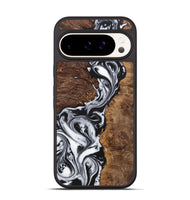 Pixel 9 Pro Wood Phone Case - Glenn (Black & White, 725990)