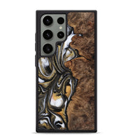 Galaxy S24 Ultra Wood Phone Case - Nathan (Black & White, 725991)