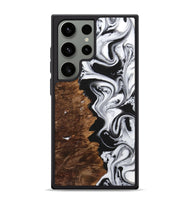 Galaxy S24 Ultra Wood Phone Case - Rachelle (Black & White, 725992)