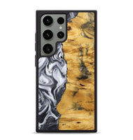 Galaxy S24 Ultra Wood Phone Case - Marlon (Black & White, 725995)