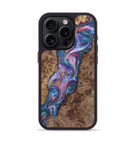 iPhone 15 Pro Wood Phone Case - Sandy (Purple, 726003)