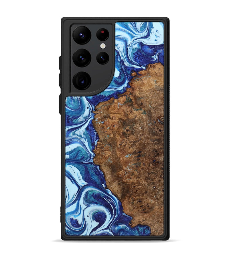 Galaxy S22 Ultra Wood Phone Case - Ariel (Blue, 726021)