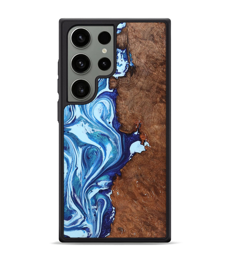 Galaxy S24 Ultra Wood Phone Case - Julius (Blue, 726035)