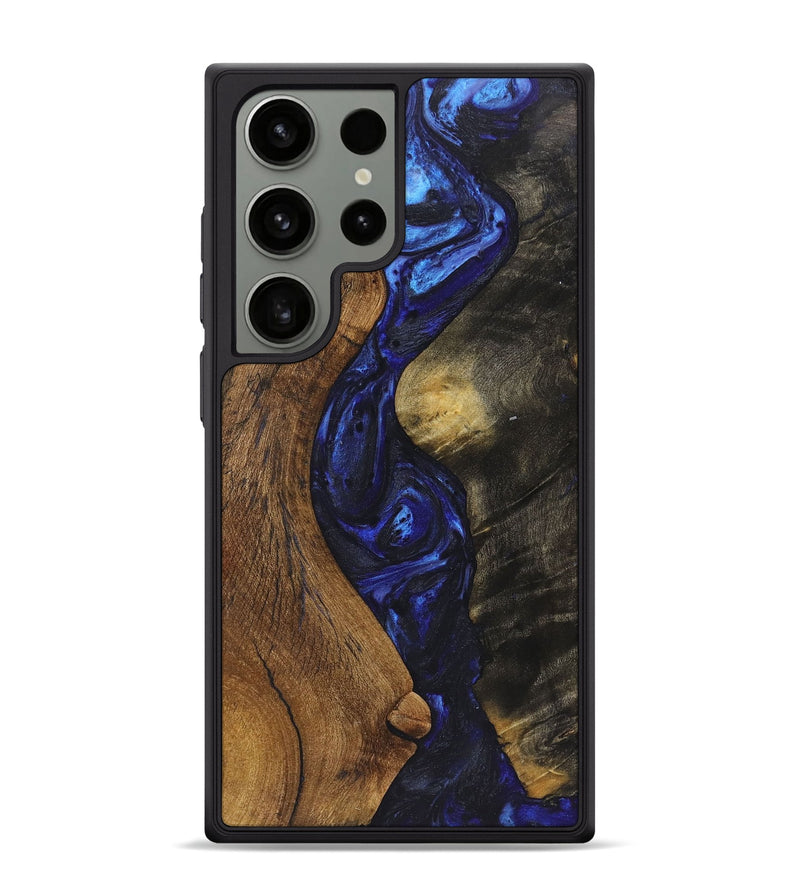 Galaxy S24 Ultra Wood Phone Case - Maureen (Blue, 726043)