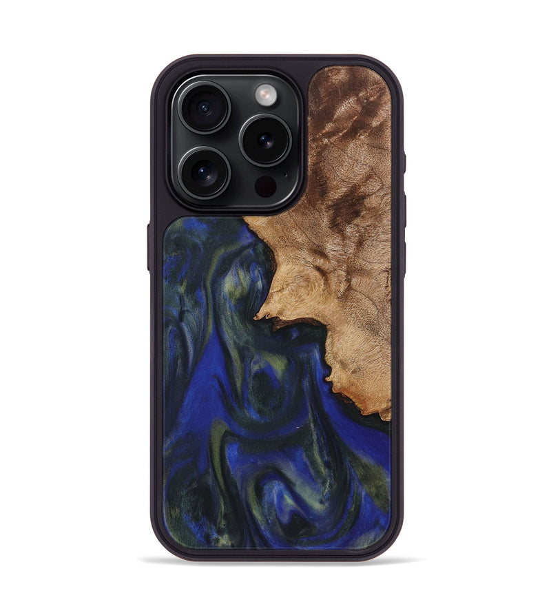 iPhone 15 Pro Wood Phone Case - Camden (Blue, 726071)