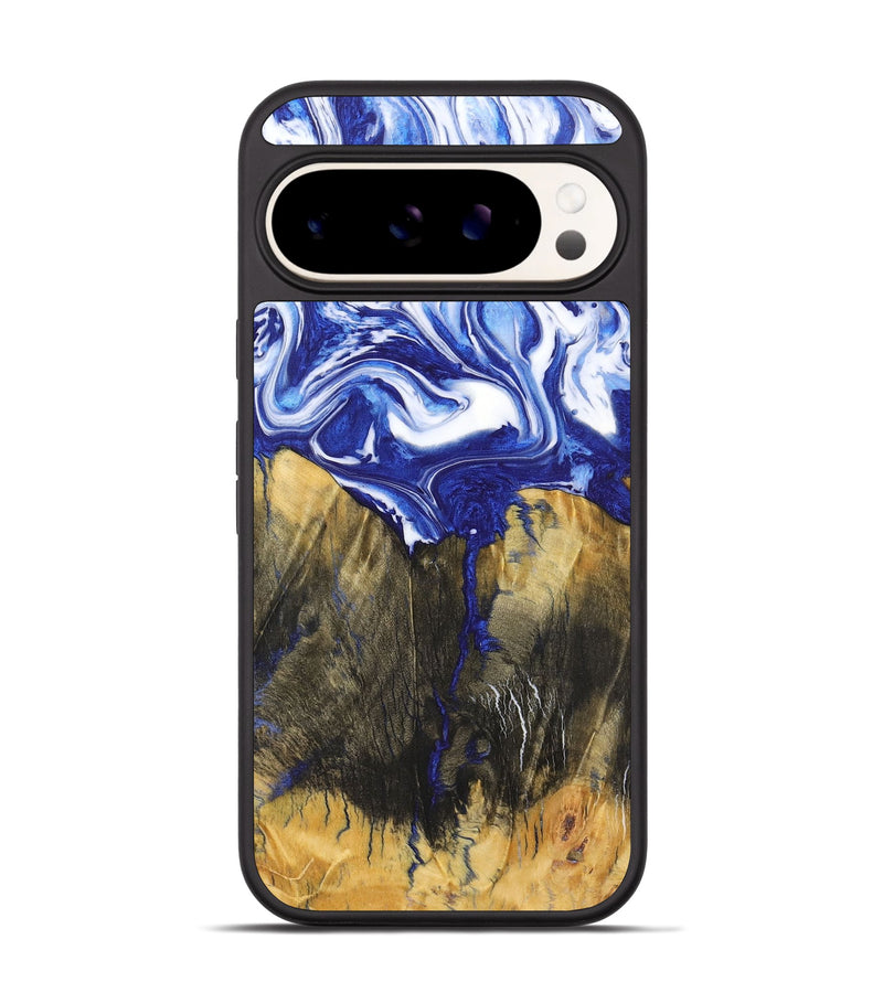 Pixel 9 Wood Phone Case - Tierra (Blue, 726076)