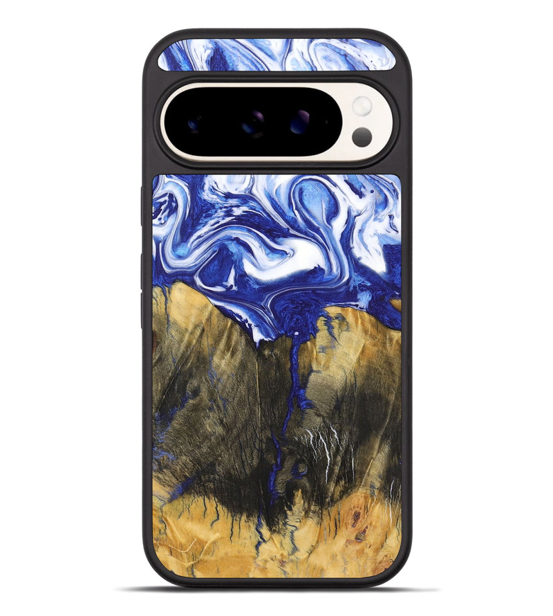 Pixel 9 Pro XL Wood Phone Case - Tierra (Blue, 726076)