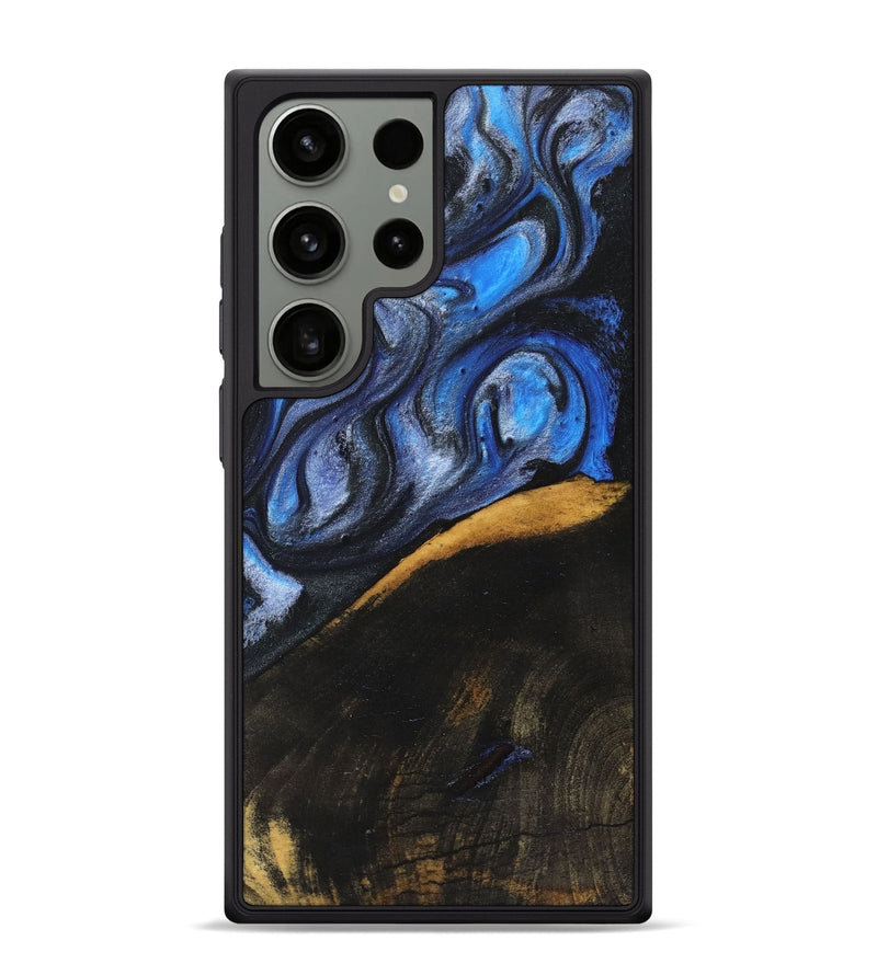 Galaxy S24 Ultra Wood Phone Case - Caitlin (Blue, 726079)