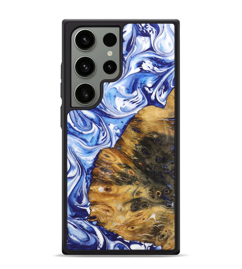 Galaxy S24 Ultra Wood Phone Case - Rodrigo (Blue, 726082)