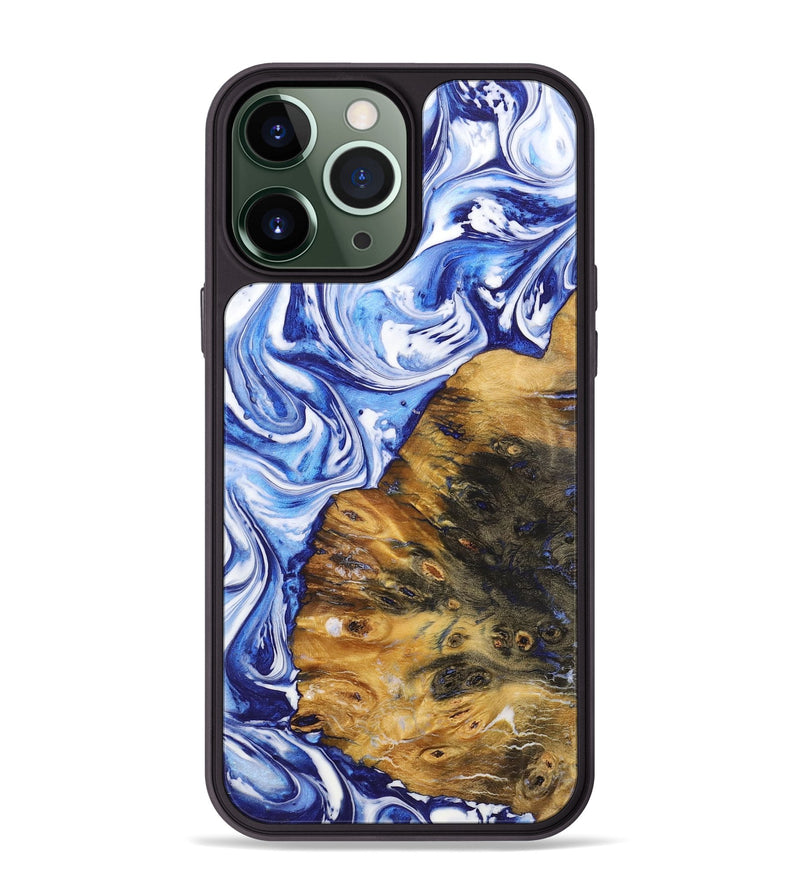 iPhone 13 Pro Max Wood Phone Case - Rodrigo (Blue, 726082)