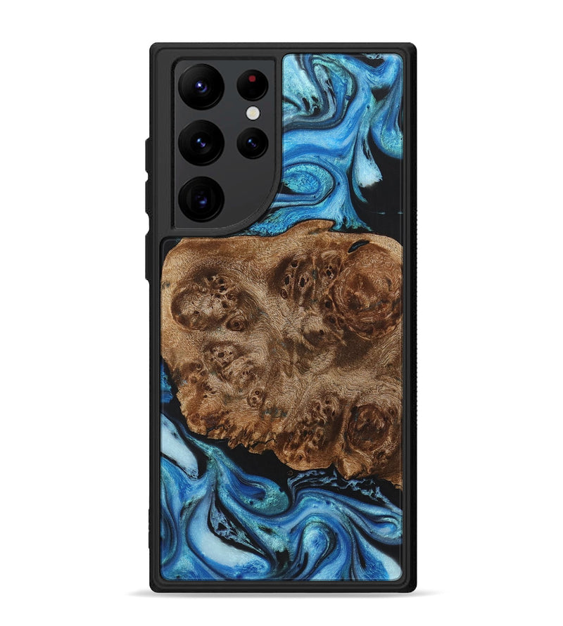 Galaxy S22 Ultra Wood Phone Case - Ethan (Blue, 726086)