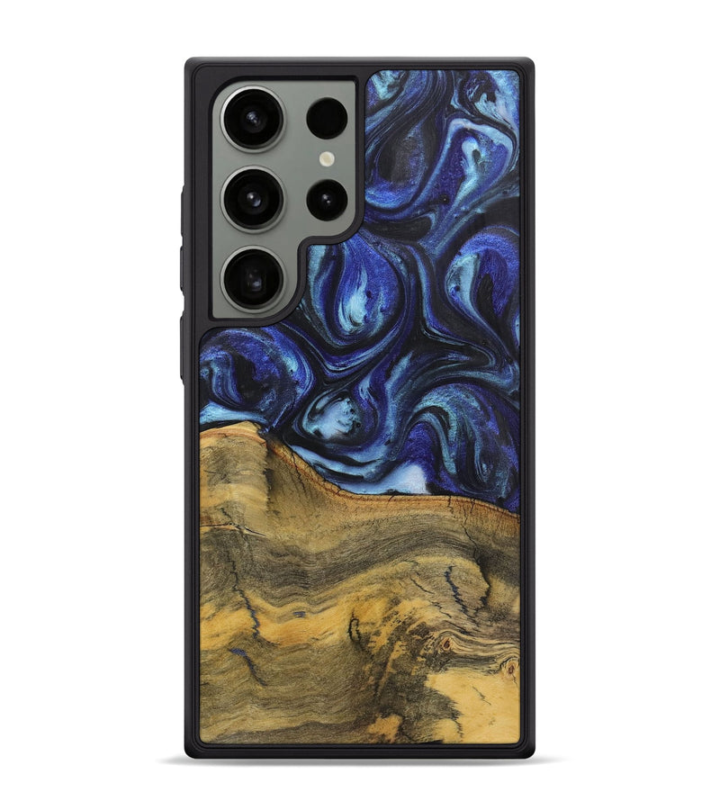 Galaxy S24 Ultra Wood Phone Case - Lucy (Blue, 726089)