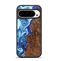 Pixel 9 Pro Wood Phone Case - Suzanne (Blue, 726094)