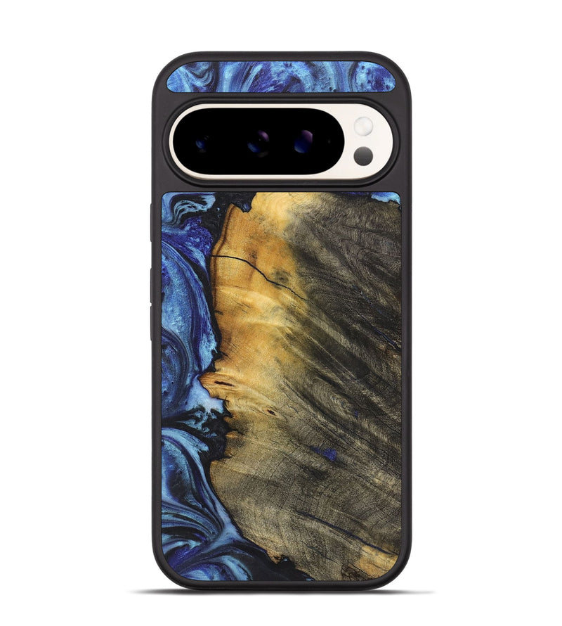 Pixel 9 Wood Phone Case - Nico (Blue, 726096)