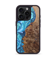 iPhone 16 Pro Wood Phone Case - Samantha (Blue, 726099)