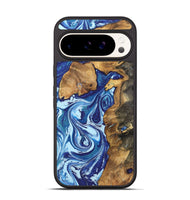 Pixel 9 Pro Wood Phone Case - Itzel (Blue, 726104)