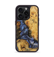 iPhone 15 Pro Wood Phone Case - Ezequiel (Blue, 726106)