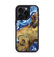 iPhone 15 Pro Wood Phone Case - Cameron (Blue, 726107)