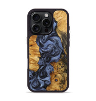 iPhone 16 Pro Wood Phone Case - Tatiana (Blue, 726110)