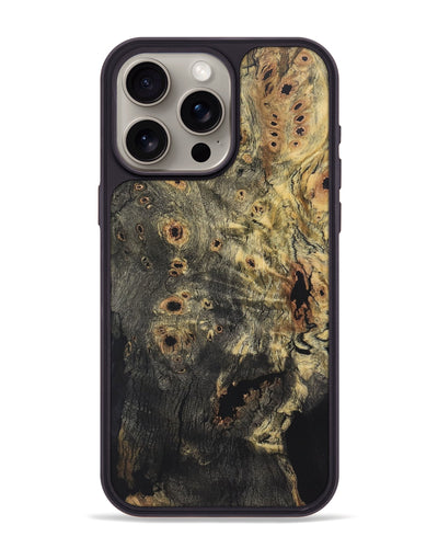 iPhone 15 Pro Max Wood Phone Case - Crystal (Wood Burl, 726316)