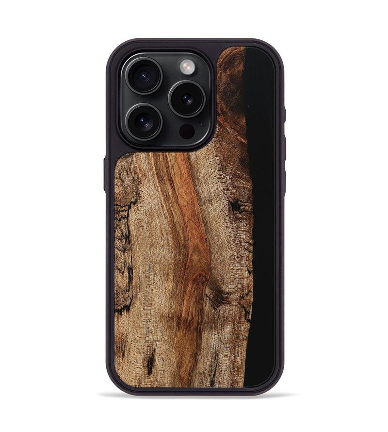 iPhone 15 Pro Wood Phone Case - Katie (Wood Burl, 726421)