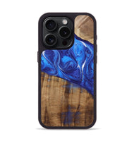 iPhone 15 Pro Wood Phone Case - Claire (Blue, 726491)