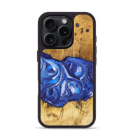 iPhone 16 Pro Wood Phone Case - Ricardo (Blue, 726499)