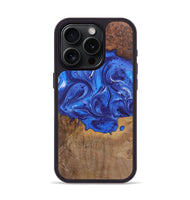 iPhone 15 Pro Wood Phone Case - Kenneth (Blue, 726500)