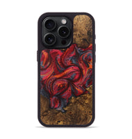 iPhone 15 Pro Wood Phone Case - Latoya (Red, 726507)