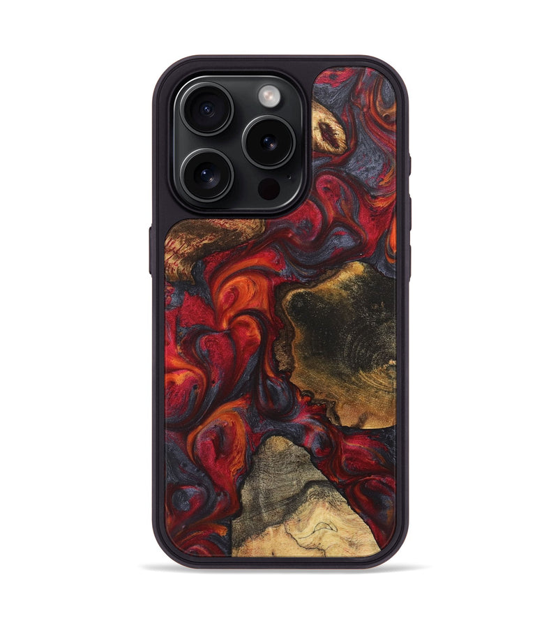 iPhone 15 Pro Wood Phone Case - Camila (Red, 726509)