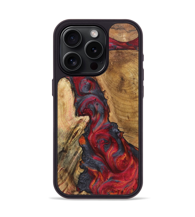 iPhone 15 Pro Wood Phone Case - Arturo (Red, 726512)