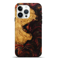 iPhone 15 Pro Max Wood Live Edge Phone Case - Marlon (Red, 726524)