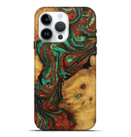 iPhone 15 Pro Max Wood Live Edge Phone Case - Milani (Green, 726533)