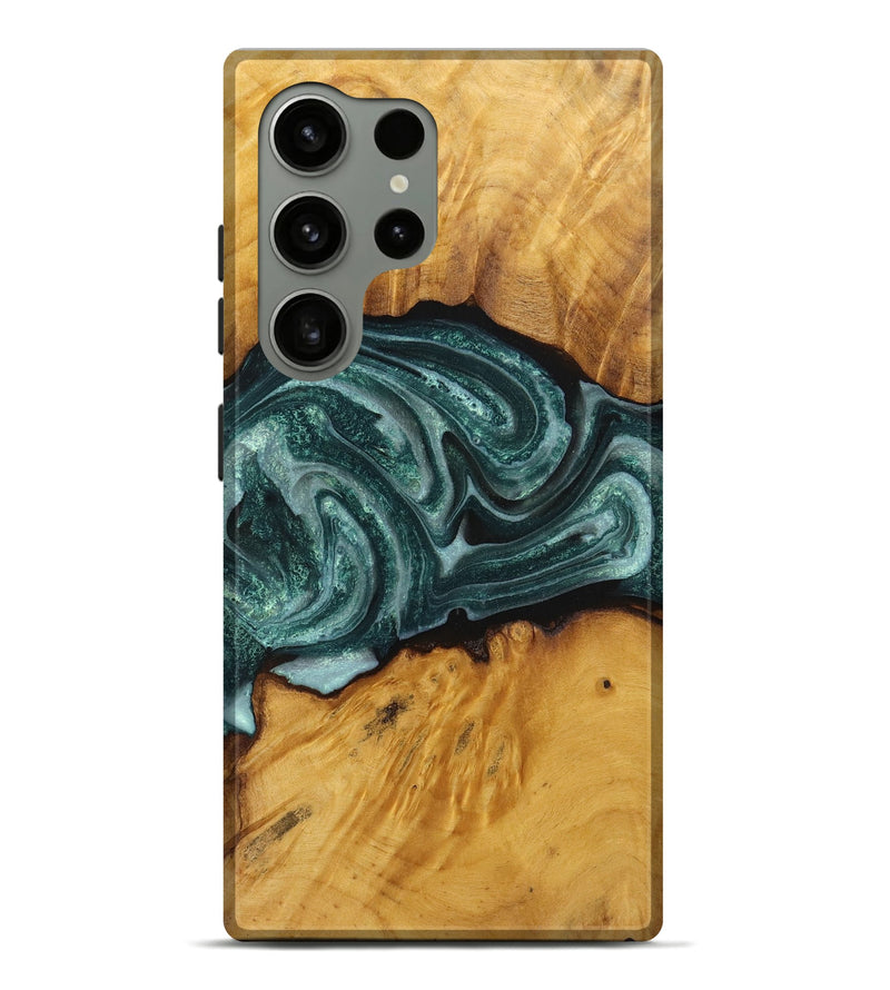 Galaxy S24 Ultra Wood Live Edge Phone Case - Daisy (Green, 726536)