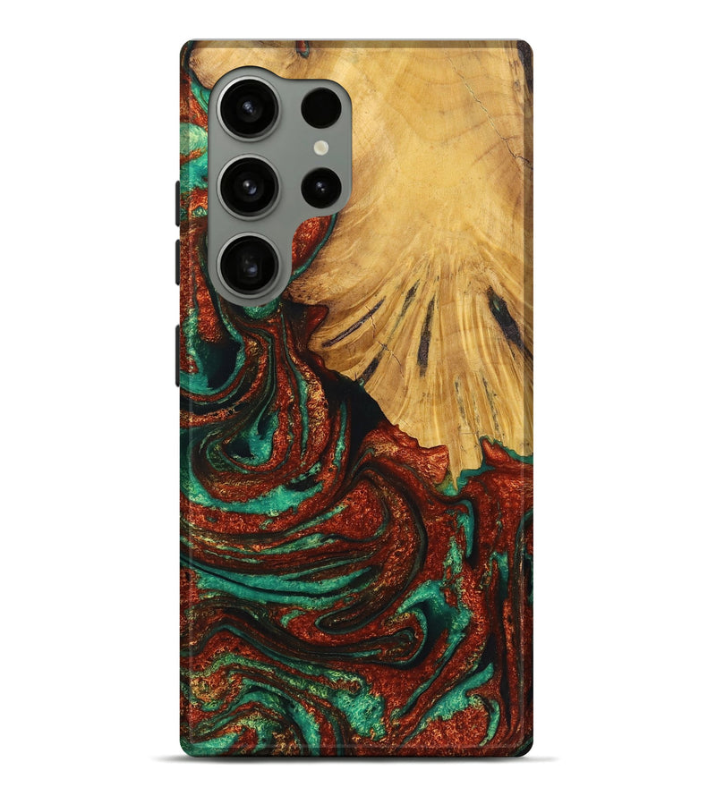 Galaxy S24 Ultra Wood Live Edge Phone Case - Penelope (Green, 726538)