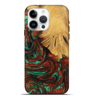 iPhone 15 Pro Max Wood Live Edge Phone Case - Penelope (Green, 726538)