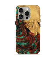 iPhone 16 Pro Wood Live Edge Phone Case - Penelope (Green, 726538)