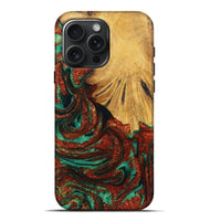 iPhone 16 Pro Max Wood Live Edge Phone Case - Penelope (Green, 726538)