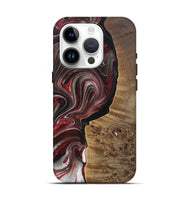 iPhone 15 Pro Wood Live Edge Phone Case - Paxton (Red, 726540)