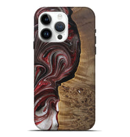 iPhone 15 Pro Max Wood Live Edge Phone Case - Paxton (Red, 726540)