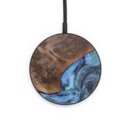 Circle Wood Wireless Charger - Charlie (Blue, 726558)