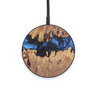 Circle Wood Wireless Charger - Brittney (Blue, 726567)