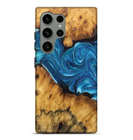 Galaxy S24 Ultra Wood Live Edge Phone Case - Aimee (Blue, 726617)