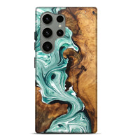 Galaxy S24 Ultra Wood Live Edge Phone Case - Leigh (Green, 726620)