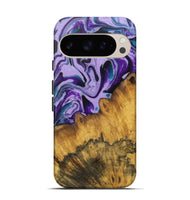 Pixel 9 Wood Live Edge Phone Case - Kelsie (Purple, 726646)