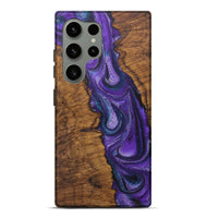 Galaxy S24 Ultra Wood Live Edge Phone Case - Willow (Purple, 726647)