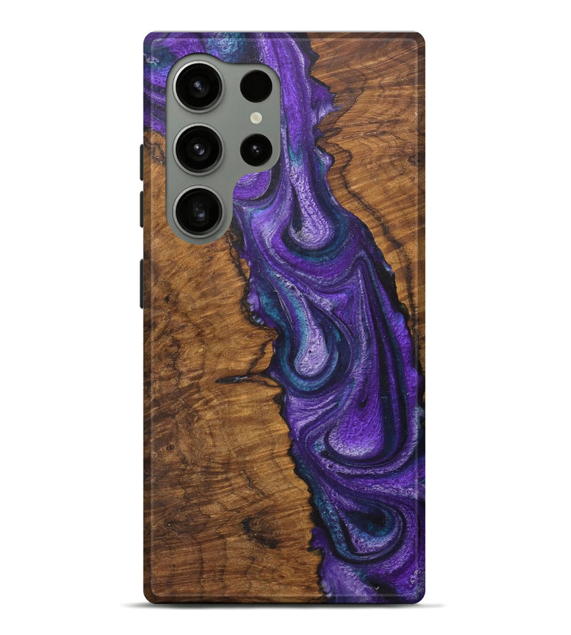 Galaxy S24 Ultra Wood Live Edge Phone Case - Willow (Purple, 726647)