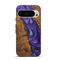 Pixel 9 Wood Live Edge Phone Case - Willow (Purple, 726647)