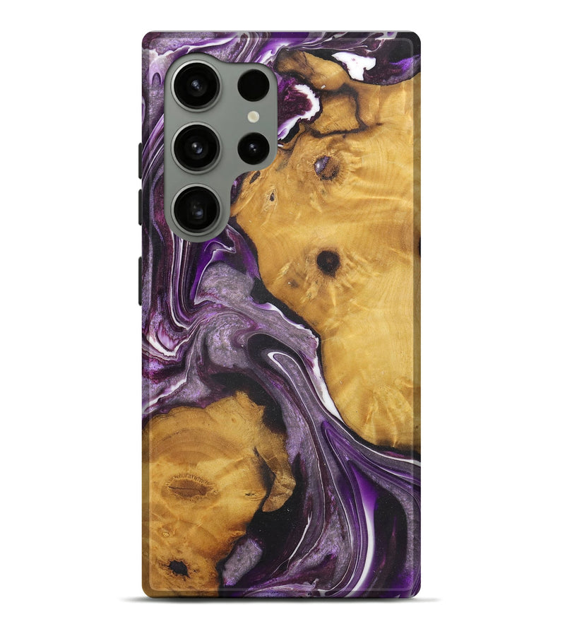 Galaxy S24 Ultra Wood Live Edge Phone Case - Lynn (Purple, 726648)