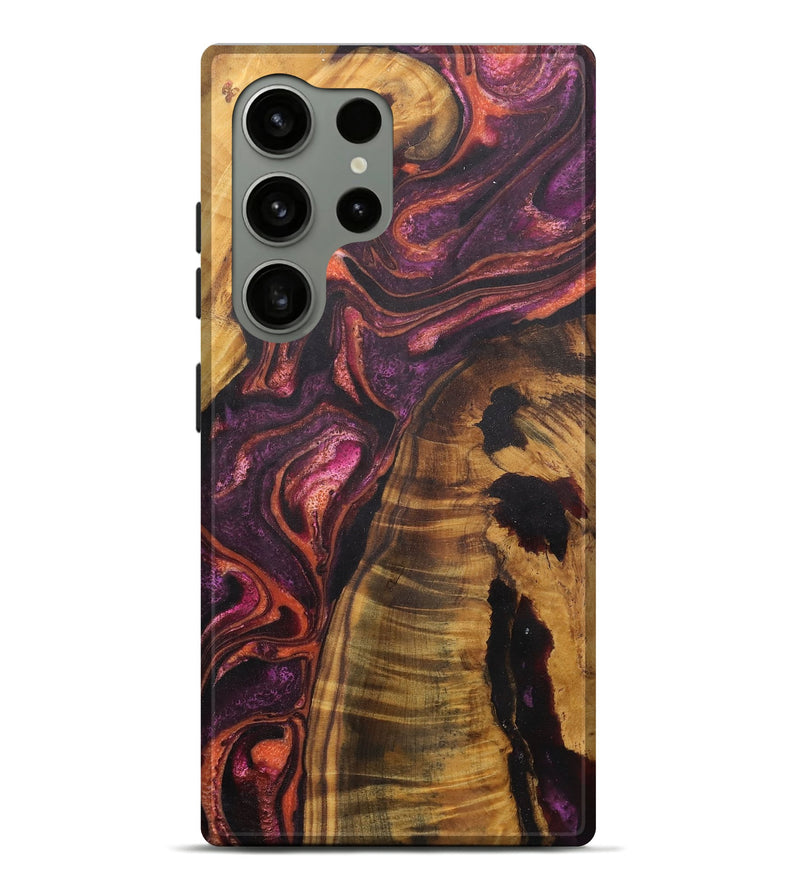 Galaxy S24 Ultra Wood Live Edge Phone Case - Annie (Purple, 726649)